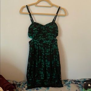 Lace Dress with side cutouts